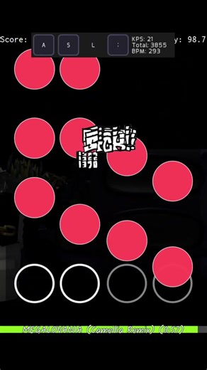 Basically FNF: Remix - MEGALOVANIA (Camellia Remix) #shorts #camellia #undertale #osu #osumania