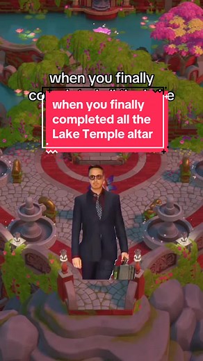 Completing the Lake Temple Altar in Coral Island Game