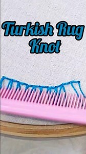 Turkish Rug Knot | Hand Embroidery tutorial class | Threads N Patterns #shortsvideo #embroidery #yt