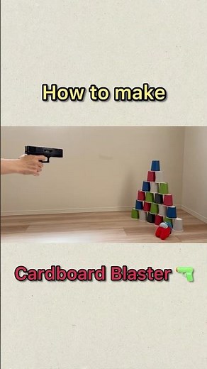 DIY Cardboard Blaster – Super Easy with a Free Template!