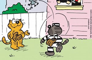 Don't sleep on Heathcliff, the internet's other orange cat