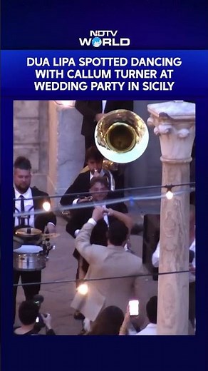 Dua Lipa Wedding | Dua Lipa Spotted Dancing With Callum Turner At Wedding Party In Sicily