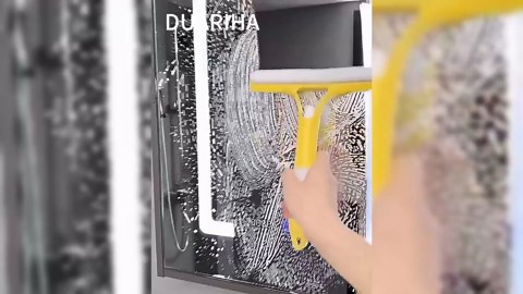 3 in 1 Spray Squeegee, WindowSqueegee with Spray 3 in 1 WindowSqueegee Cleaner, Spray WindowSqueegee Cleaner Tool with SprayBottle, for Car, Home, Kitchen Window (Blue)