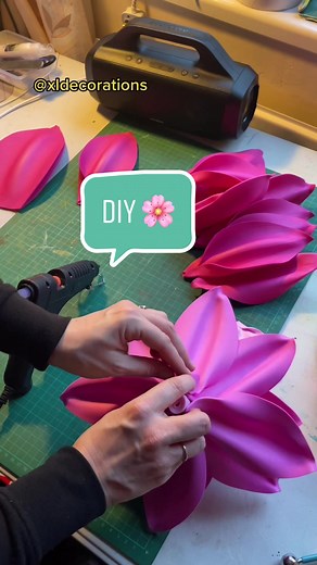 Easy DIY Eva Foam Flower Decorations | Sizes & Materials Listed