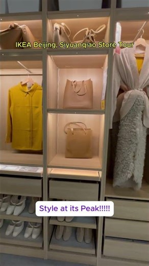 Get Ready to SLAY Your Closet Organization with IKEA's Stunning Display! #shorts