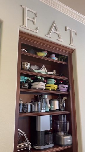 I’m working on this bookshelf in my kitchen today to make it more functional. #cleantok #organizingtiktok #declutter #functional #kitchen #smoothies #matcha #healthyliving #heb #fieldandfuture #petfriendly #ecofriendly