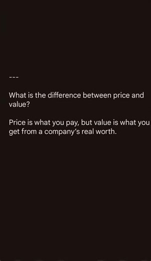 What is the difference between price and value?#InvestingQuotes #ValueInvesting #StockMarket