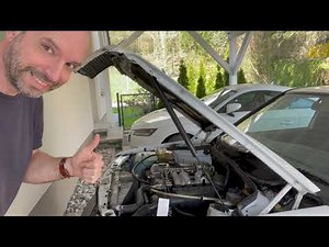 Mercedes Benz 190 (W201) Motorhaubendämpfer kaputt, reparieren, tauschen
