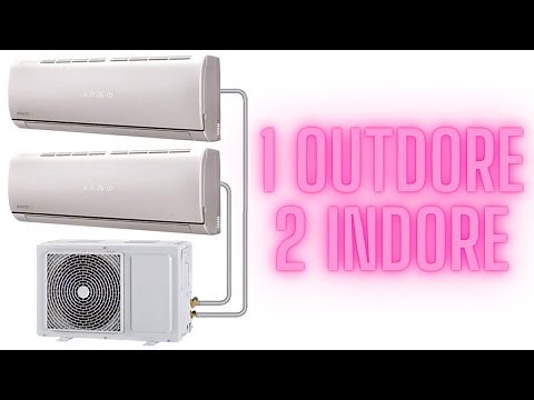 How to connect 2 Indoor Units with 1 Outdoor Unit | 1 outdoor 2 Indoor