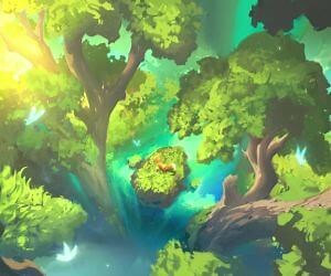 Forest Fox Waterfall Live Wallpaper