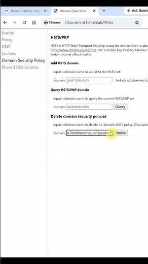 Fix the Not Secure Website Error in the Address Bar of Chrome or Edge