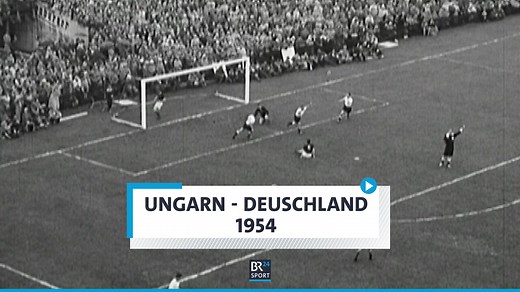 Ungarn - Deutschland - bis heute ein historisches Spiel! 🏆 Bei Fritz-Walter-Wetter verwandelt Helmut Rahn zum 3:2-Endstand. Deutschland wird zum ersten Mal Weltmeister. Am Mittwochabend treffen beide zum ersten Mal seit 1954 wieder bei einem Turnier aufeinander. Holt das deutsche Team erneut einen Sieg? ️⚽️ #BR24Sport | BR24Sport
