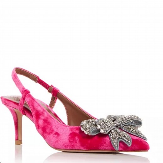 KURT GEIGER LONDON Belgravia Court Bow Embellished Slingback Pumps