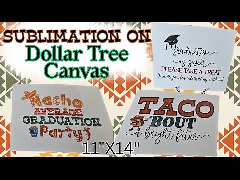 DIY Sublimation on Dollar Tree Canvas | Easy 11x14 Polyurethane Hack for Stunning Signs!