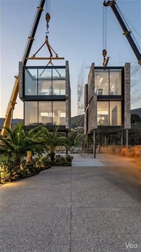 Modular house building #luxury #timelapse #building #construction