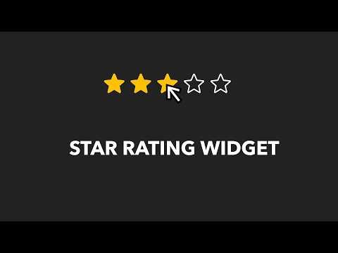 Star Rating Widget | Javascript Machine Coding Question 🚀