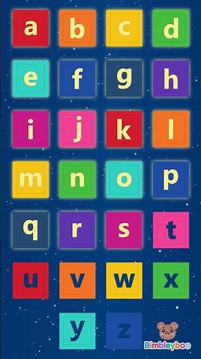 abc Song 🔡 | Learn Lowercase Letters a to z | Fun Alphabet Song for Kids | Bimbleyboo #shorts