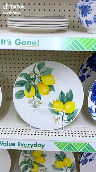 When life gives you lemons you… create an influencer-worthy tablescape using Dollar Tree’s Lemon Dinnerware. #Dinnerware #Trendy #kitchen
