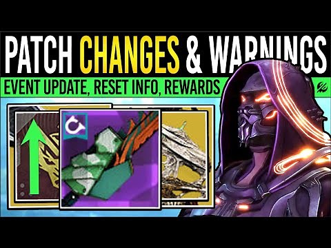 Destiny 2: NEW UPDATE CHANGES & GEAR WARNING! Event FINALE, DLC Reveal, Bungie News, Reset (18 Nov)