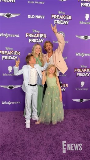E! News on Instagram: "Chad Michael Murray brought his family to the world premiere of #FreakierFriday. 😍"