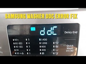 DDC ERROR IN SAMSUNG WASHING MACHINE| How to remove