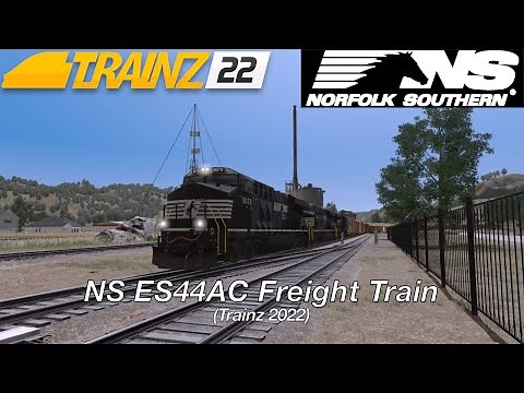 NS ES44AC Freight Train (Trainz 2022)