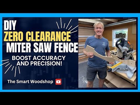 DIY Zero Clearance Miter Saw Fence: Boost Accuracy and Precision!