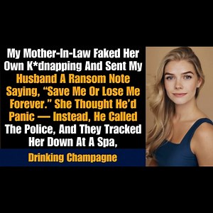 My Mother-In-Law Faked Her Own K*dnapping And Sent My Husband A Ransom Note Saying, “Save Me Or Lose Me Forever.” She Thought He’d Panic — Instead, He Called The Police, And They Tracked Her Down At A Spa, Drinking Champagne - Reddit Stories #reddit #redditstories #redditaita #redditpost #redditdrama #redditupdates #redditrelationship #redditadvice | Pure Reddit Stories