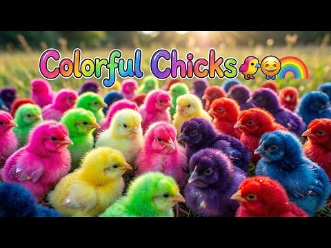 😍 Colorful Chicks | Cute & Vibrant Baby Chicks Compilation 🐥🌈” |Home of cute chicks 🐣🐥🐤