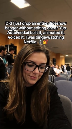 Did I just drop an entire slideshow banger without editing once? Yup. AutoFeed.ai built it, anima...
