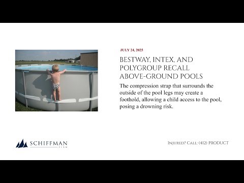 Bestway, Intex, and Polygroup Recall Above-Ground Pools