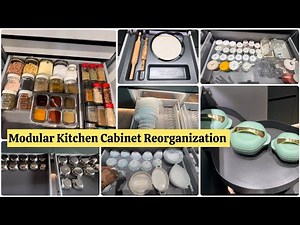 Modular Kitchen Cabinet Reorganization | Smart & Budget-Friendly Storage Ideas |