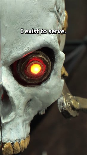 661K views · 28K reactions | We needed a new secretary... So we built one. Complete with levitation, cogitation, and communication, meet our new servo skull, yorick. Praise the omnisiah, he is here to serve. Check out the full video on our channel https://youtu.be/IAuapNwJ2vQ #science #warhammer40k #mechanicus #3dprinting #magnetic | The thought emporium | Facebook