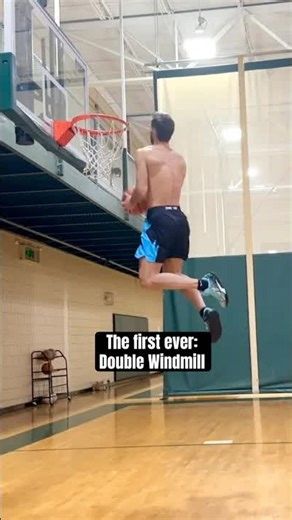 Insane double windmill dunk