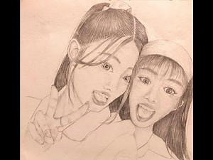 Drawing Sophia and Yoonchae from Katseye (part two)