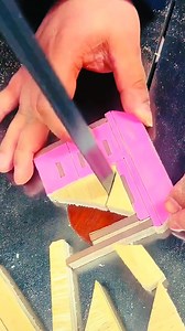 The skilled hands of a carpenter carve a beautiful purple table | wood 12