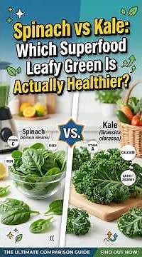 Spinach vs Kale: Which Superfood Leafy Green Is Actually Healthier?