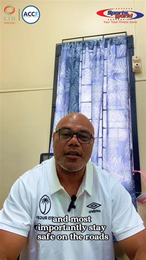 36K views · 1K reactions | A road safety message from our SportsWorld Fiji U20 Head Coach Senirusi Seruvakula to our school students across the country ⚠️ Prioritize your safety & follow the basic road rules ! #roadsafety #FijiAirways #fijiwater #Sportsworld | Fiji Rugby | Facebook