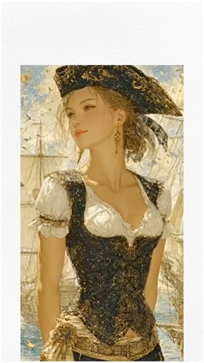 deny | Elon Musk shared an AI-generated video from Grok's Imagine feature, showing a woman in elaborate pirate attire on a ship, rendered in a... | Instagram