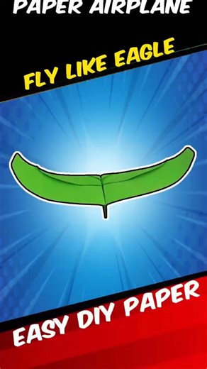 how to make a paper plane that flies far - the desert eagle - like a bird #origami