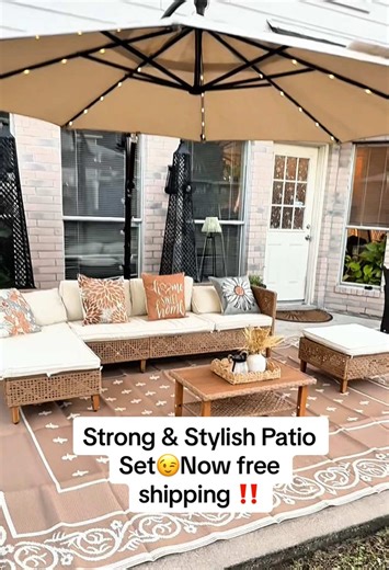Sophia & William Boho Wicker Patio Set for Your Outdoor Oasis