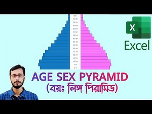 Age Sex Pyramid in MS Excel | Population Pyramid | Pyramid Diagram | MS Excel