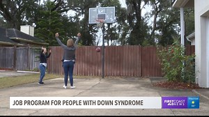 I gained a new BFF and basketball teacher today - Sydney!! 👯‍♀️ ⭐️ Not one, but TWO huge announcements for the wonderful Down Syndrome Association of Jacksonville recently. I was honored to share the exciting news on First Coast News! | Lauren Rautenkranz