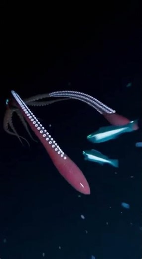Giant Squid: The Deep-Sea Leviathan With Eyes Like Basketballs - AI Generated