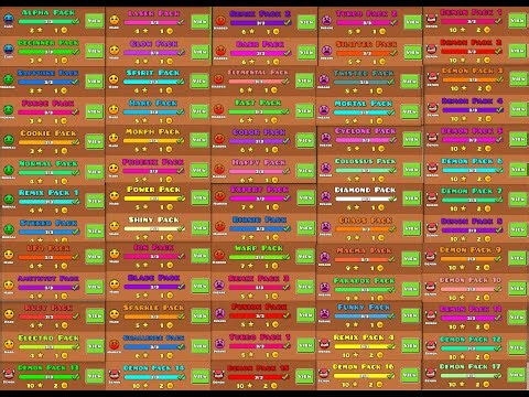 Geometry Dash / all map packs complete! 31/12/2025