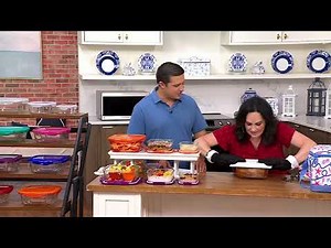 LocknLock 3-Piece Nestable Glass Square Storage Set on QVC