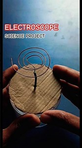 How To Make A Simple Electroscope | Electroscope Of Copper #Scienceproject #Electroscope #Shorts