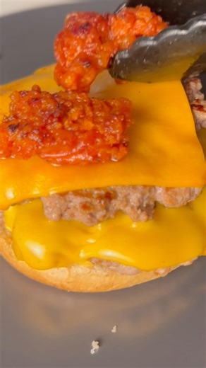 This Chorizo Burger Is Absolutely Insane #food #cooking