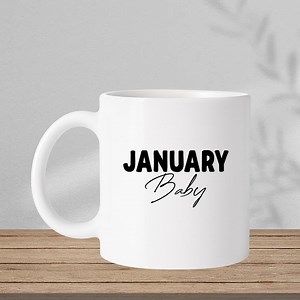 Personalized Birthday Month Mug, for Baby - Etsy