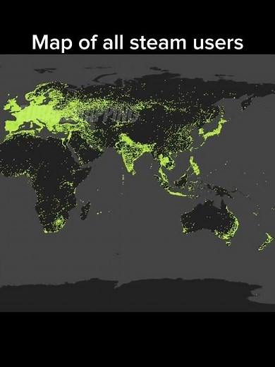 Map of all steam users